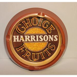 Harrison's Choice Fruits Metal Ashtray Case Maufacturing Company New York.